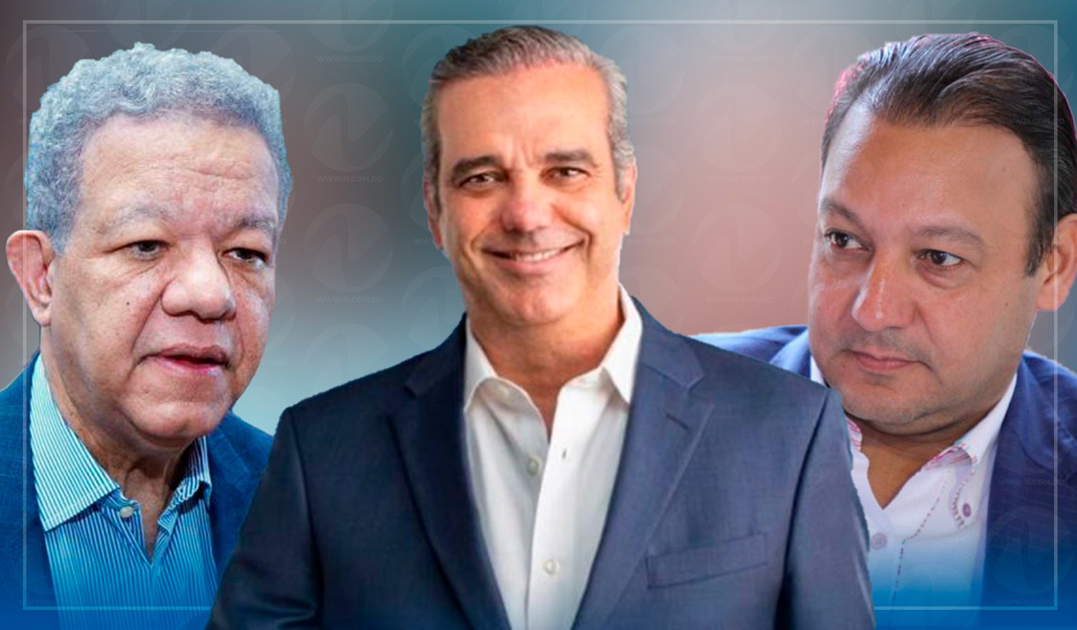 CID Gallup: Abinader con 59% de la intención de voto, Leonel, 27% y Abel un 13%