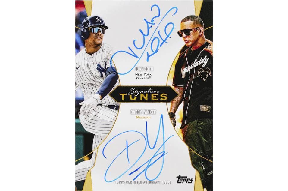 Daddy Yankee y Juan Soto Lanzan Tarjeta Deportiva Exclusiva con Topps