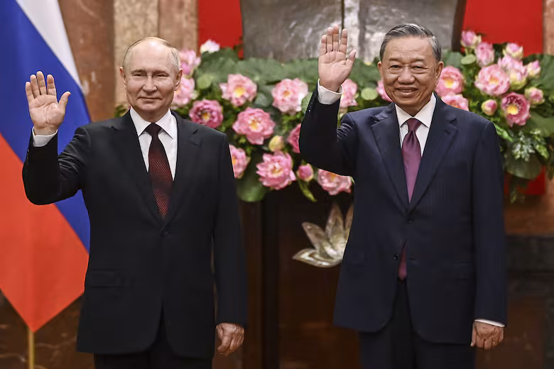 Putin Refuerza Lazos en Asia: Firma Acuerdos con Vietnam en Medio de Aislamiento Internacional