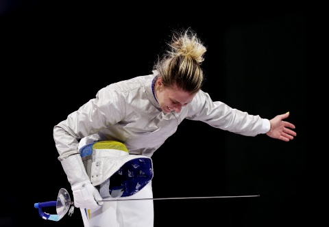 Olga Kharlan gana bronce en esgrima y dedica la medalla al pueblo de Ucrania