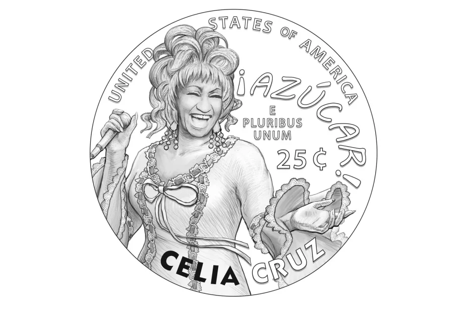 Celia Cruz es honrada por la Casa de la Moneda de EE.UU. con una moneda conmemorativa