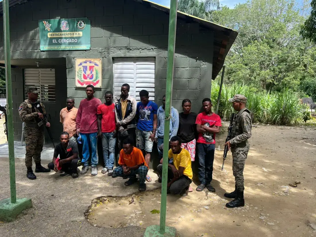 Detención de 310 haitianos irregulares durante operativos del Ejército Nacional