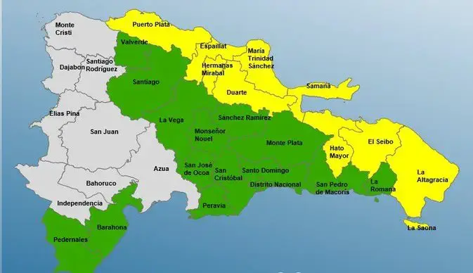 COE mantiene alerta en 24 provincias por lluvias y viento; recomiendan precaución en la costa
