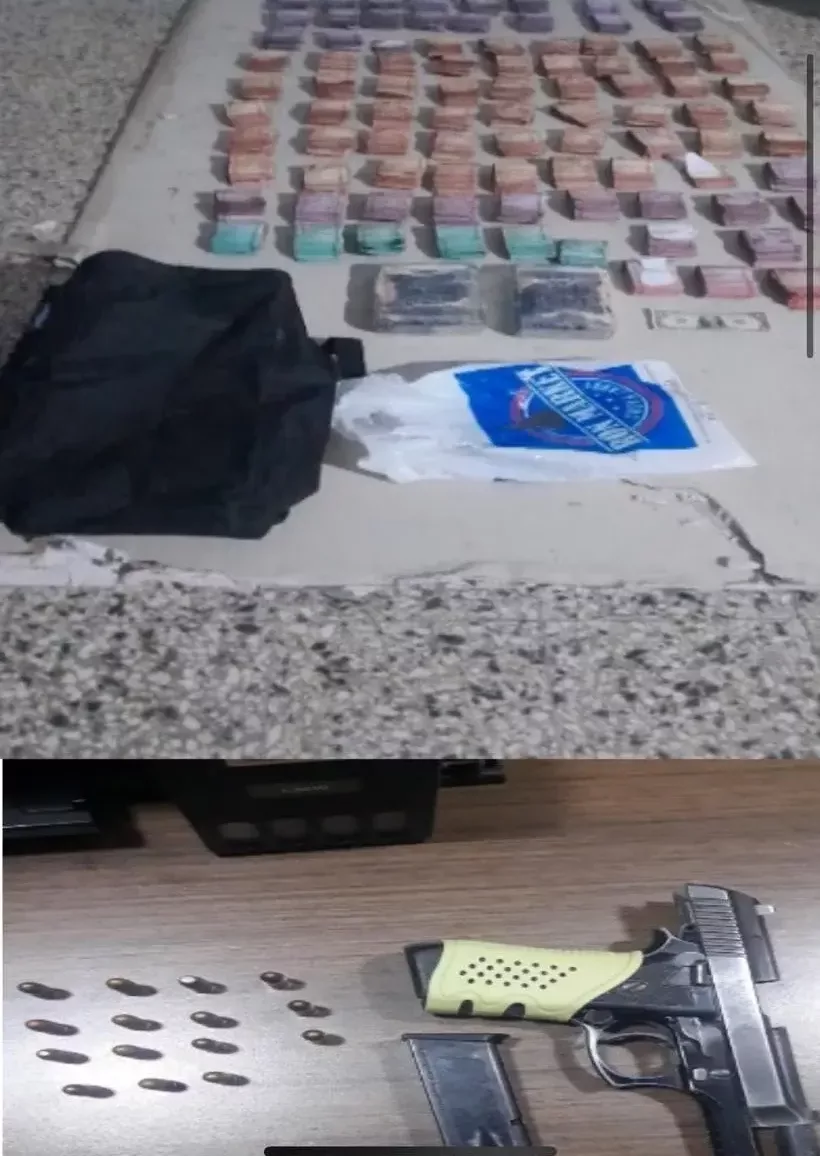 Capitán de la Armada y un civil detenidos con cocaína y más de RD$1.4 millones en efectivo