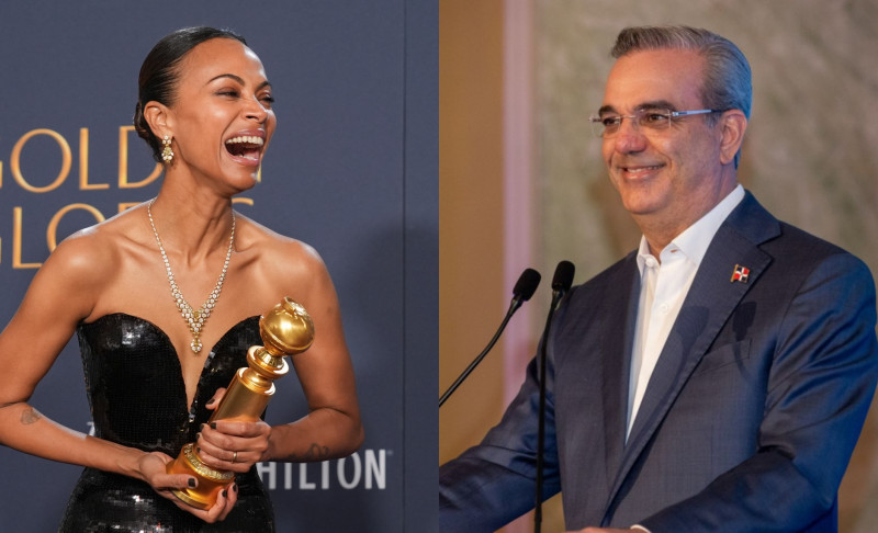 Abinader y el Trasnocho Premiado: Felicitación a Zoé Saldaña por su Globo de Oro