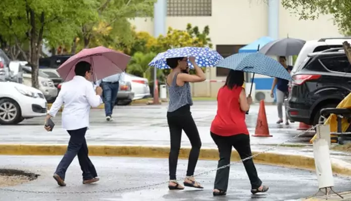 Vaguada provoca lluvias débiles y pasajeras sobre algunas provincias del país